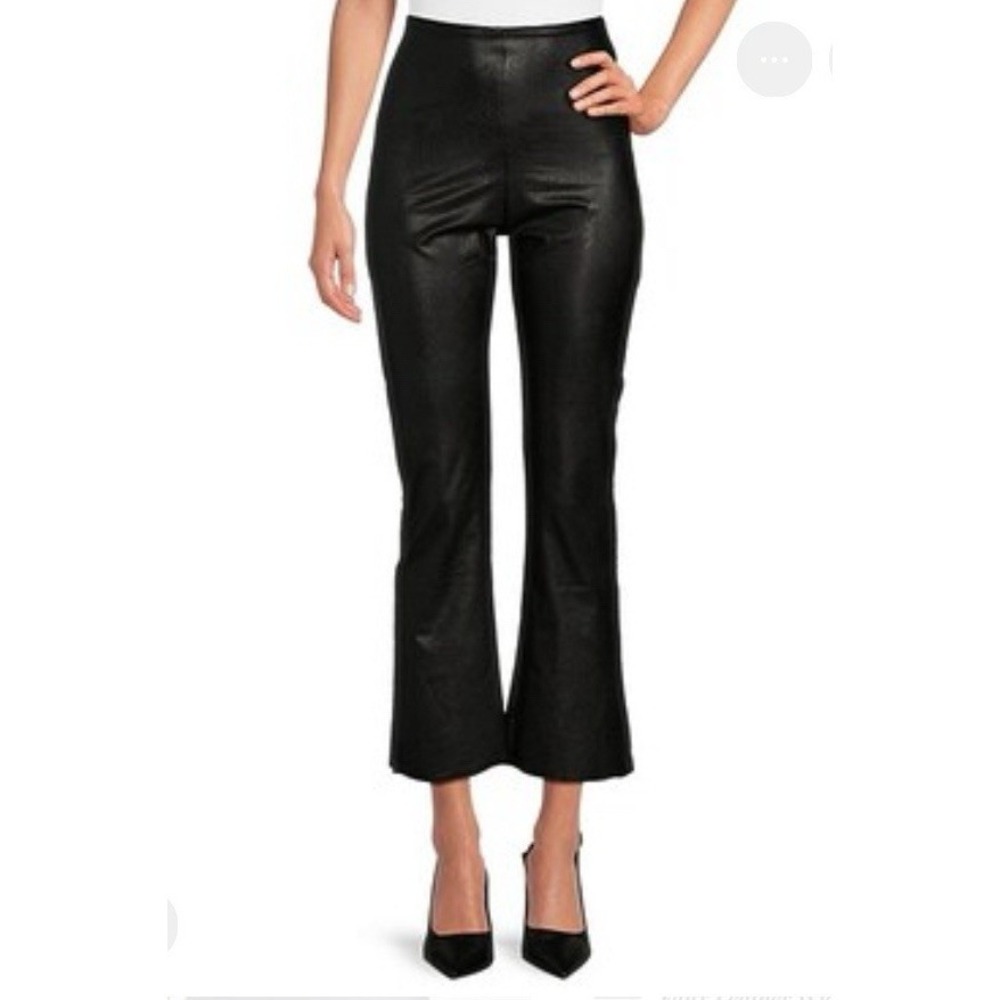 Commando Faux Leather Crop Flare Bootcut Ankle Pants Jeans Size Medium M